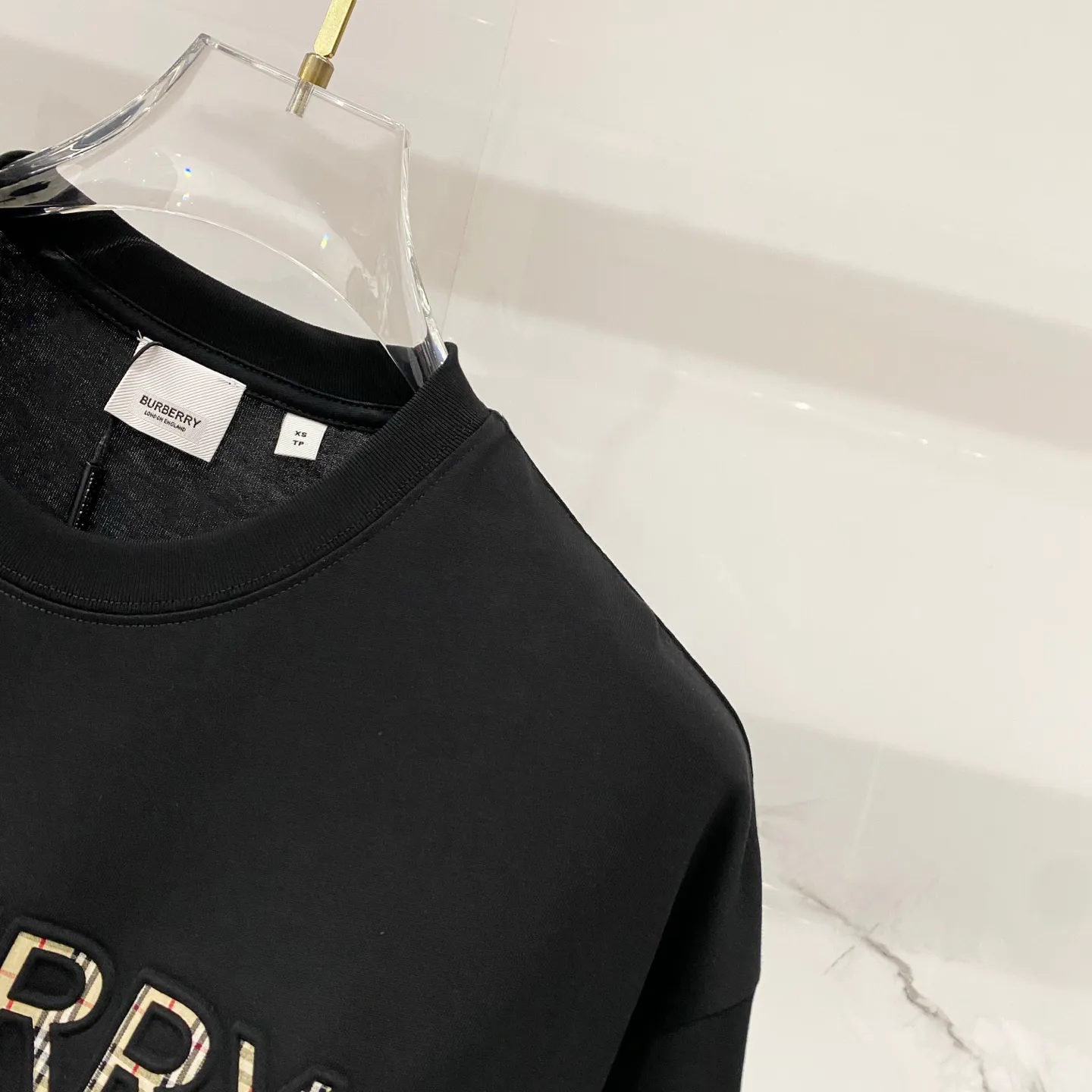BURBERRY/ - 260 T LOGO Quality 100 ％ Versatile Size:XS-L :Black.White.Gray